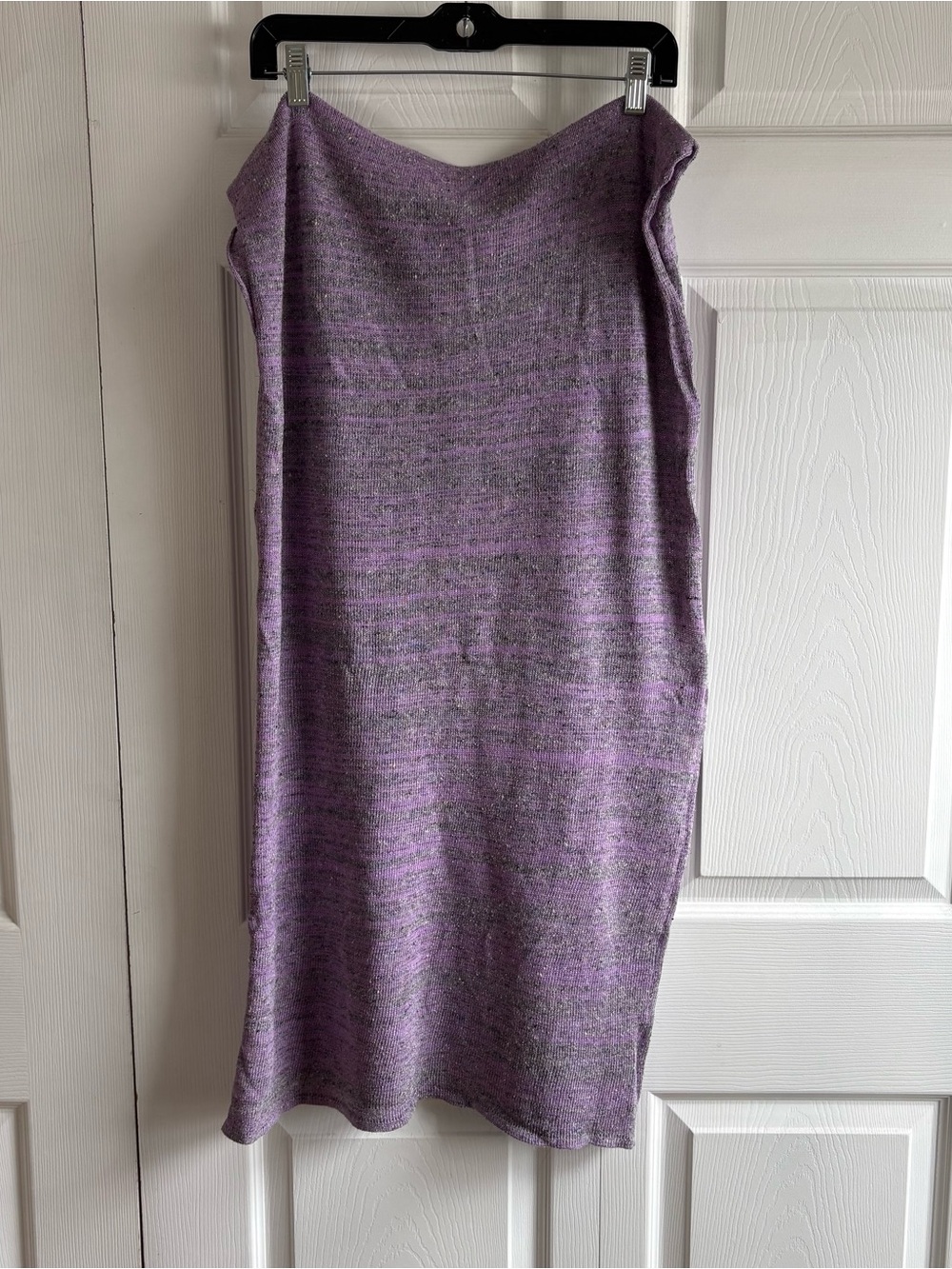 MJA Knits Purple Grey Loop Feeding Nursing Cover Cocoon Warm Soft Made In USA
